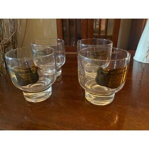 Vintage Pommade Houbigant, Paris Cocktail Glasses 70s set of 4